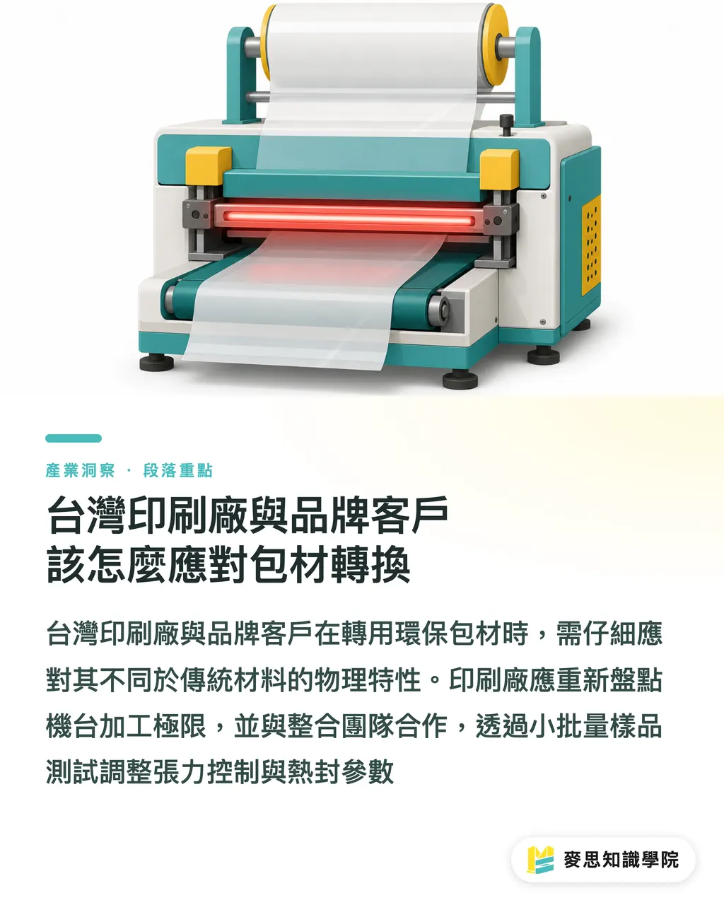 台灣印刷廠與品牌客戶該怎麼應對包材轉換|軟包裝去塑新解方:家庭堆肥級拉伸膜專利拆解與選材指南 段落重點