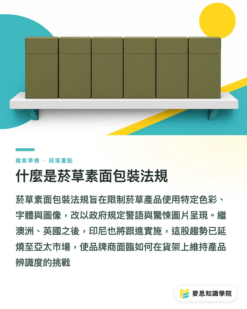 什麼是菸草素面包裝法規|印尼跟進菸品素面包裝:台灣印刷廠與設計師該如何接招 段落重點